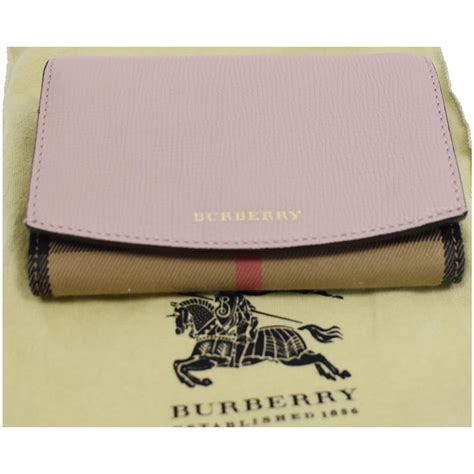 burberry luna house check & leather wallet|BURBERRY Luna House Check Wallet – Freya Collective.